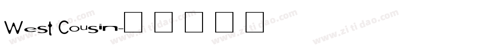 West Cousin字体转换